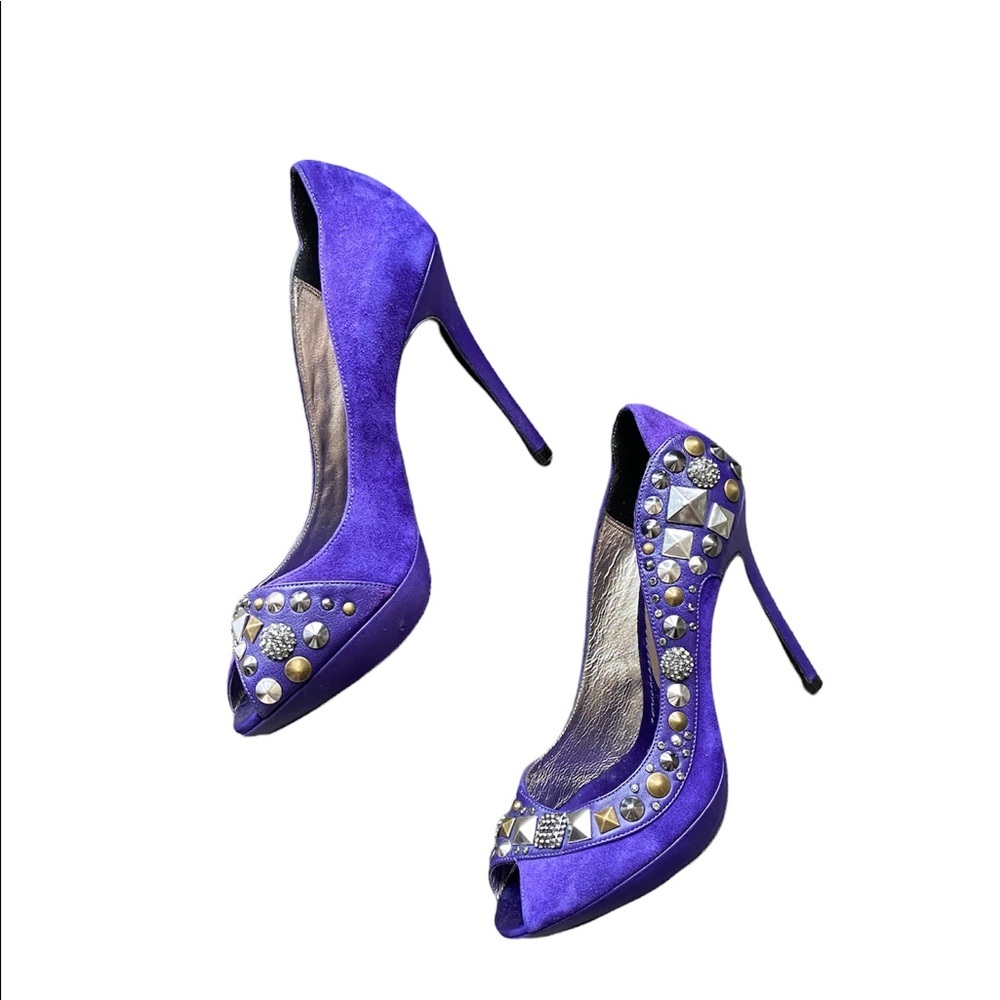 BOURNE Embellished Sparkly Peep Hells Shoes